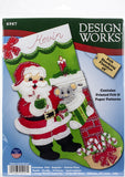 Design Works Felt Stocking Applique Kit 18" Long