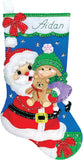 Design Works Felt Stocking Applique Kit 18" Long
