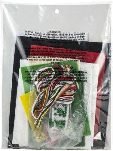 Bucilla Felt Ornaments Applique Kit 3.5"X5" Set Of 6