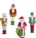 Bucilla Hallmark Felt Ornaments Applique Kit Set Of 6