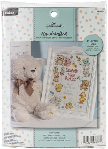 Bucilla Hallmark Counted Cross Stitch Kit 11"X14"