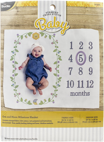 Bucilla Stamped Cross Stitch Kit 34"X42"