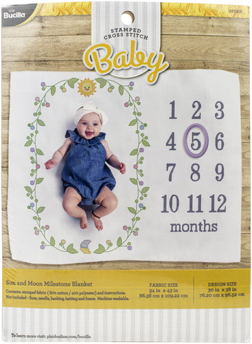 Bucilla Stamped Cross Stitch Kit 34"X42"