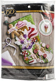 Bucilla Felt Stocking Applique Kit 18" Long