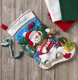 Bucilla Felt Stocking Applique Kit 18" Long