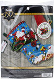 Bucilla Felt Stocking Applique Kit 18" Long
