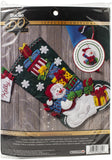 Bucilla Felt Stocking Applique Kit 18" Long