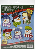Design Works Plastic Canvas Ornament Kit 3"X3.5" Set Of 6