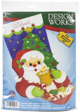 Design Works Felt Stocking Applique Kit 18" Long