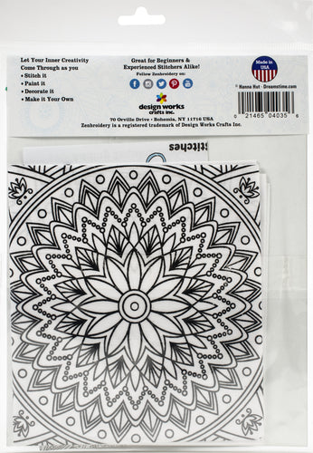 Design Works/Zenbroidery Stamped Emboidery Kit 14"X18"