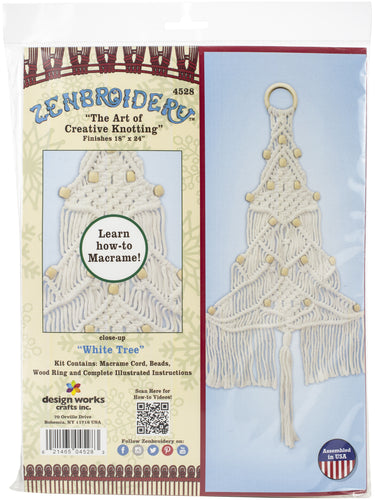 Design Works/Zenbroidery Macrame Wall Hanging Kit 11"X24"