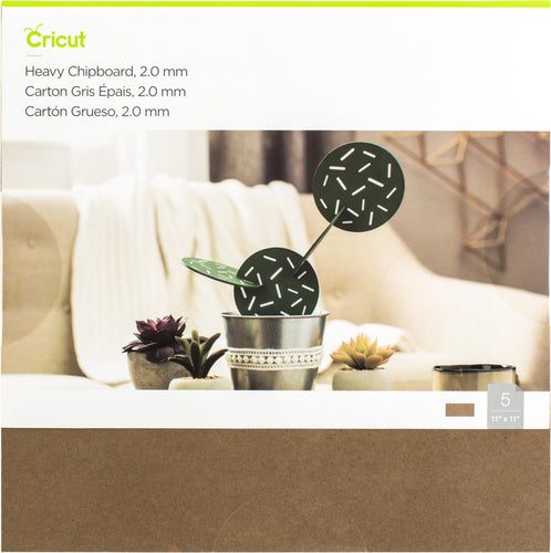 Cricut Heavy Chipboard 11"X11" 5/Pkg