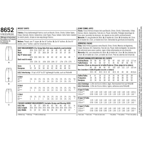Simplicity Gertrude Made Misses Pencil Skirt