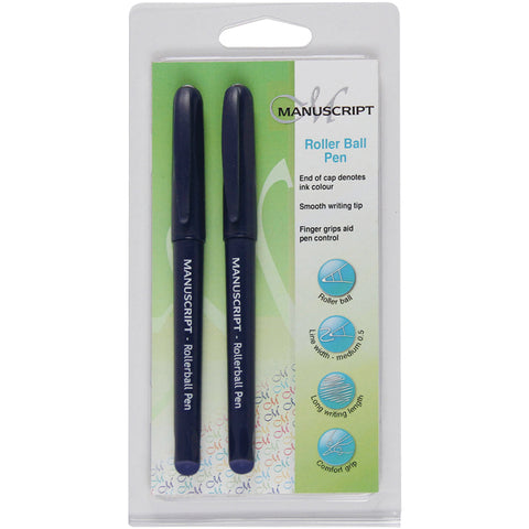 Manuscript Roller Ball Pen Twin Pack