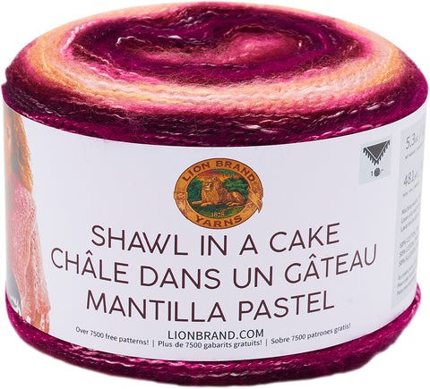 Lion Brand Shawl in a Cake Yarn