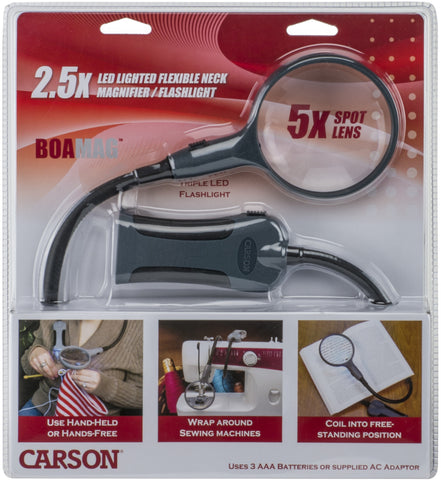 Carson BoaMag LED Lighted Flexible Neck Magnifier