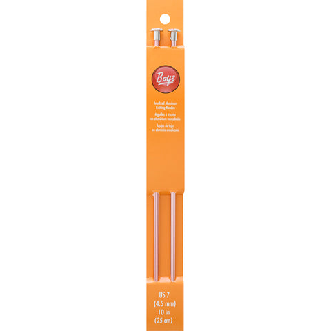 Boye Single Point Aluminum Knitting Needles 10"