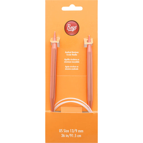 Boye Circular Aluminum Knitting Needles 36"
