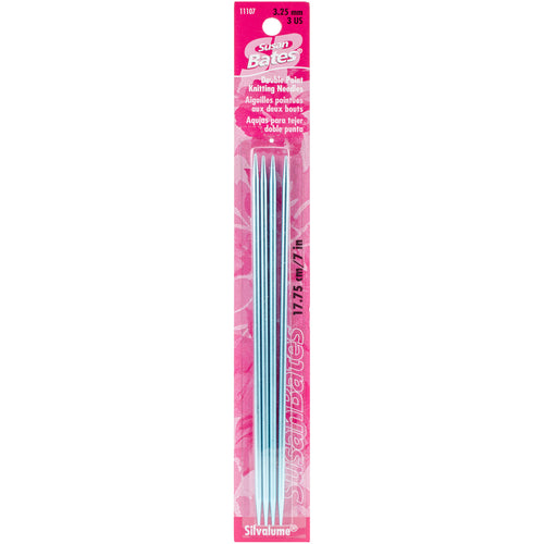Silvalume Double Point Knitting Needles 7" 4/Pkg