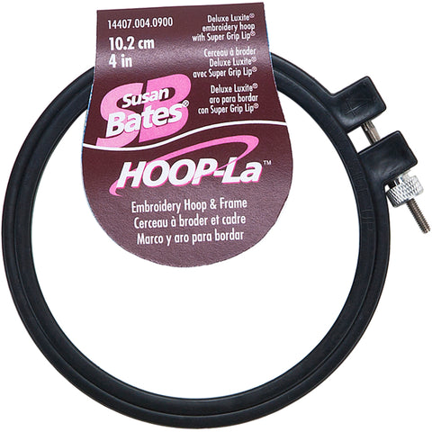 Bates Hoop-La Plastic Embroidery Hoop - Black