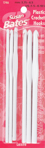 Susan Bates Luxite Plastic Crochet Hook Set
