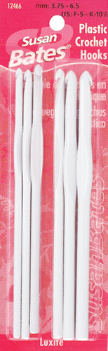 Susan Bates Luxite Plastic Crochet Hook Set