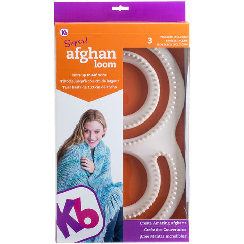 Knitting Board Super Afghan Loom 11"X19"