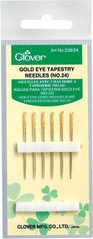 Clover Gold Eye Tapestry Needles