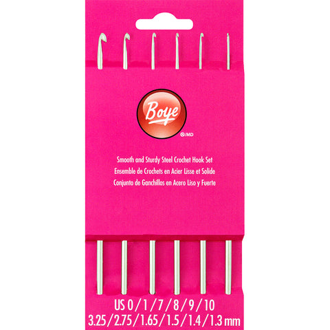 Boye Steel Crochet Hook Set