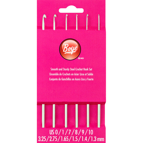Boye Steel Crochet Hook Set