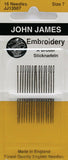 John James Embroidery Hand Needles