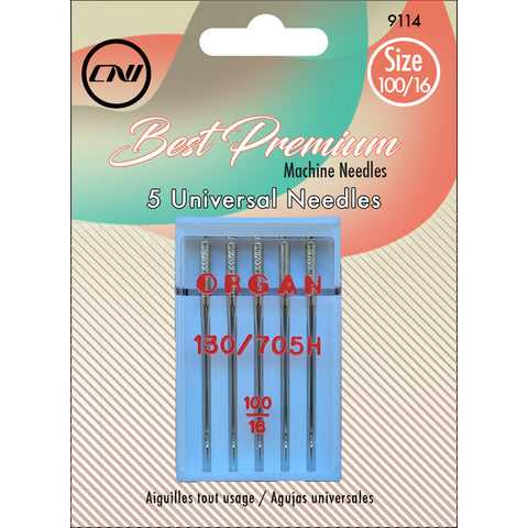 Clover Universal Sewing Machine Needles 5/Pkg