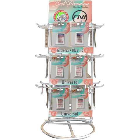 Clover Machine Needle 72pc Assortment W/Rack