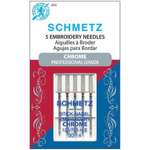 Schmetz Chrome Embroidery Machine Needles