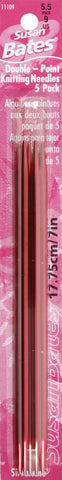 Silvalume Double Point Knitting Needles 7" 5/Pkg