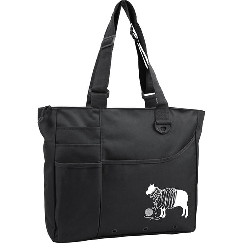 K1C2 Knit Happy Unwound Sheep Bright Bag 15"X13"X4"