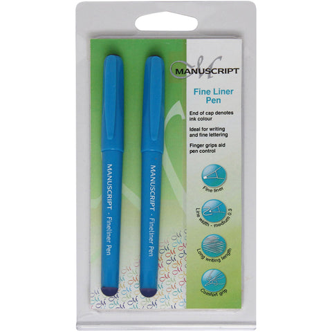 Manuscript Fine Liner Pens 2/Pkg