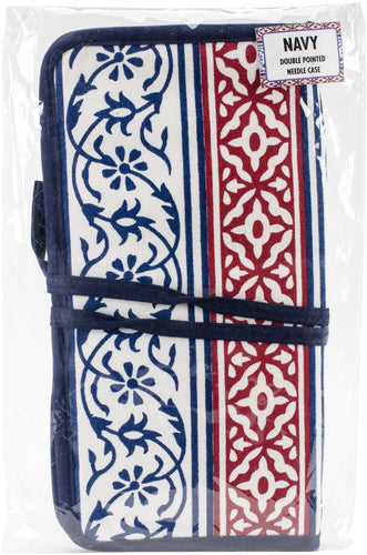 Knitter's Pride Navy Double Pointed Needle Case 6-8"