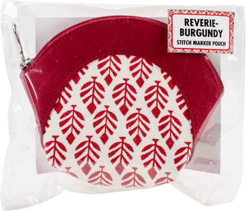 Knitter's Pride Reverie Burgundy Stitch Marker Pouch