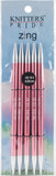 Knitter's Pride-Zing Double Pointed Needles 6"