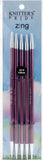 Knitter's Pride-Zing Double Pointed Needles 8"