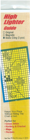 Yarn Tree Static Cling High Lighter Guides 6"X1" 3/Pkg