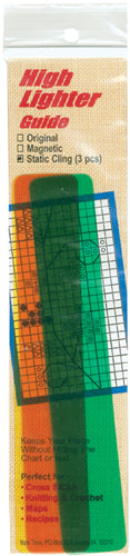 Yarn Tree Static Cling High Lighter Guides 6"X1" 3/Pkg