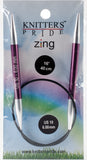 Knitter's Pride-Zing Fixed Circular Needles 16"