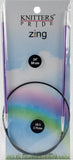 Knitter's Pride-Zing Fixed Circular Needles 24"