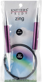 Knitter's Pride-Zing Fixed Circular Needles 32"