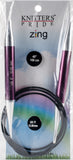Knitter's Pride-Zing Fixed Circular Needles 40"