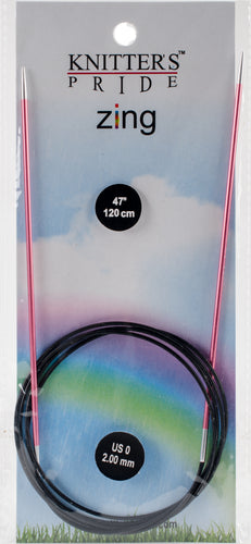 Knitter's Pride-Zing Fixed Circular Needles 47"