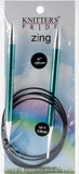 Knitter's Pride-Zing Fixed Circular Needles 47"