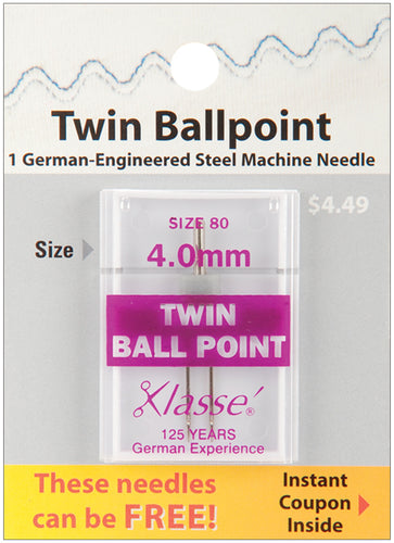 Klasse Twin Ball Point Machine Needle